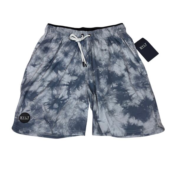 Bylt Premium Basics Active Lined Tie Dye 7" Shorts Men's Small - Picture 1 of 9
